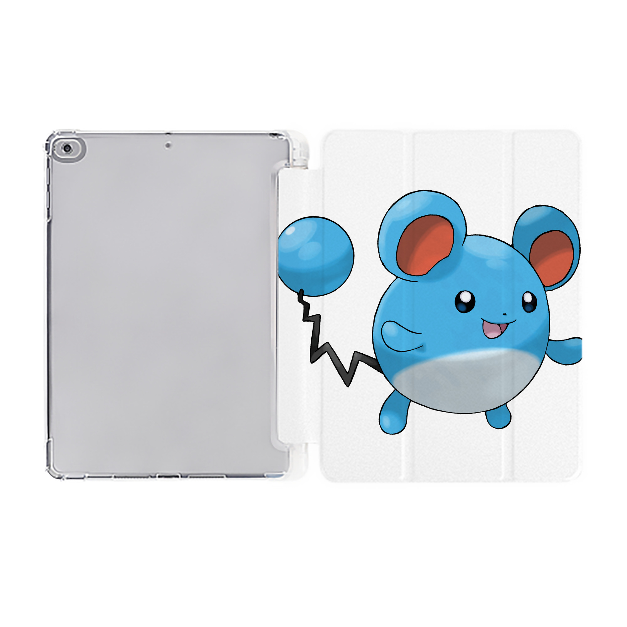 （画像用） ポケットモンスター Pokémon IPad ケース ペン収納付き 三つ折りスタンド PUレザー×シリコン 対応機種9.5/10.5/10.9インチ
